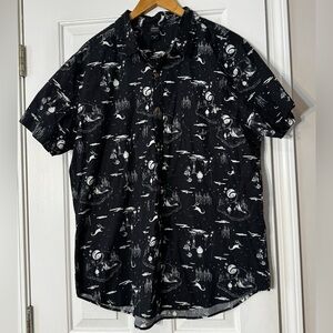 Disney Our Universe Nightmare Before Christmas Button Up Men's 2X 0522